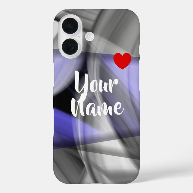 Tendance coque iphone Abstrait Lavender Violet (Verso)