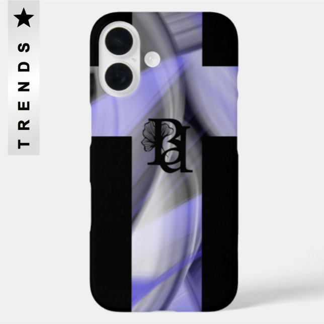 Tendance coque iphone Abstrait Lavender Violet (Créateur téléchargé)