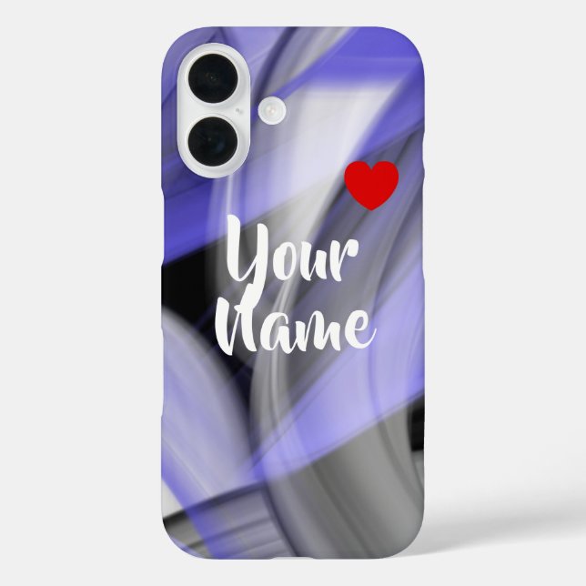Tendance coque iphone Abstrait Lavender Violet (Verso)