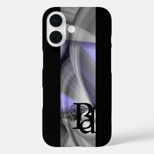 Tendance coque iphone Abstraite Lavender Violet (Verso)