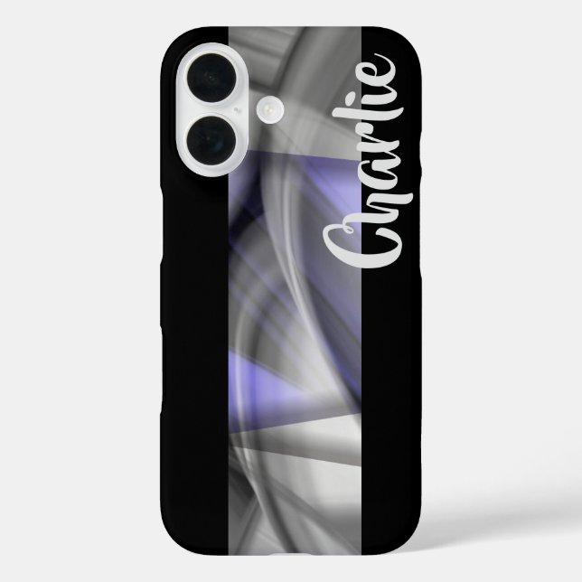 Tendance coque iphone Abstraite Lavender Violet (Verso)