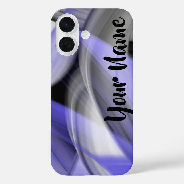 Tendance coque iphone Abstraite Lavender Violet (Verso)