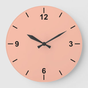 Tendance Couleur Doux Poche Grande horloge murale