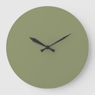 Tendance Couleur Rouge Vert Grand Mur Horloge