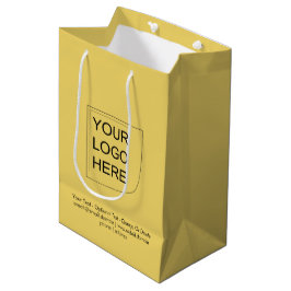 Tendance Couleur - Sac Cadeau Logo Jaune Doux Moye