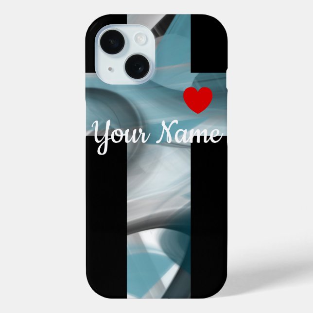 Tendance des coques iphone personnels Océan bleu A (Verso)