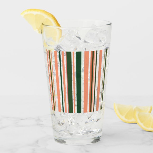 Tendance Moderne Orange Vert Vert Blancs Verre (Devant glace)