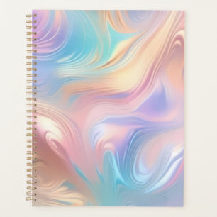 Tendance pastel rose bleu jaune abstrait vagues