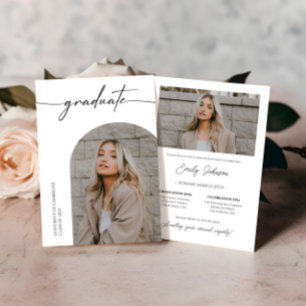 Tendance Photo Chic Graduation Party Invitation