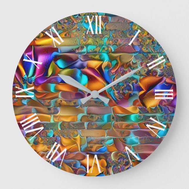 Tendance Silk Wall Art Dream Grande horloge (Recto)