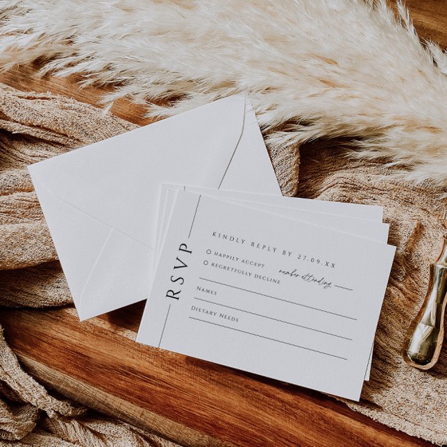 Tendance Typographie Mariage Inviter RSVP Répondre (Créateur téléchargé)