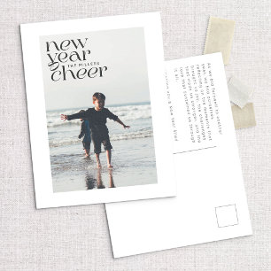 Tendances modernes Nouvelle année Carte postale ph