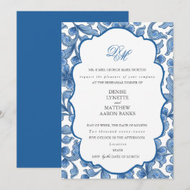 Tender Wedding Set Spun Sugar & Skydiver Blue Inv Einladung