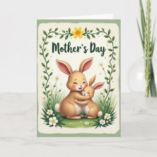 Tendre carte de jardin pour la fête des mères