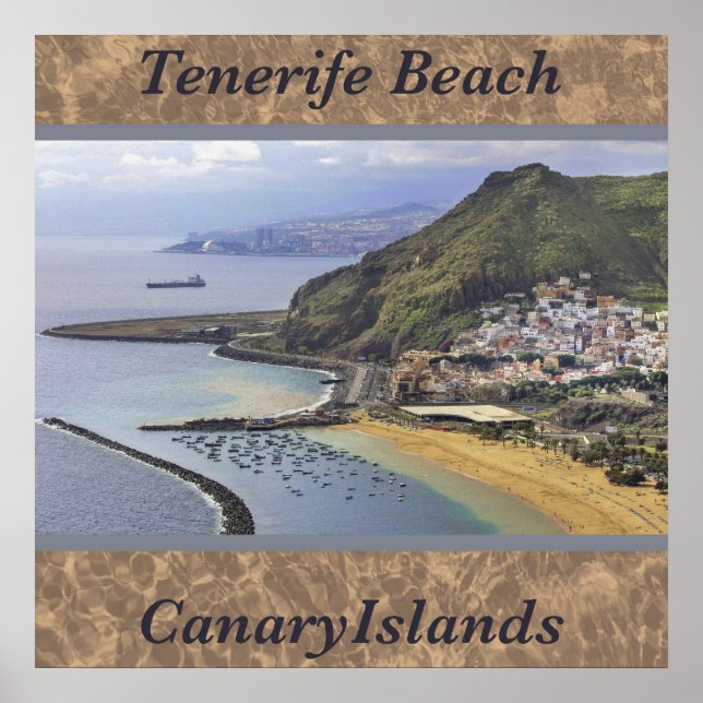 Tenerife Beach, Canary Islands, Spain Photo Poster (Vorne)