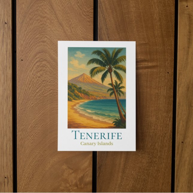 Tenerife Canary Islands Mount Teide Spanish Island Postkarte (Tenerife Canary Islands Mount Teide Spanish Island Postcard)