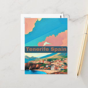 Tenerife Espagne Voyage Carte Postale Art Espagne