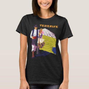 Tenerife Kanarische Inseln Retro-Reise-T-Shirt T-Shirt