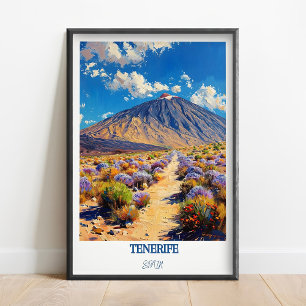 Tenerife Reise Druck Wandkunst Teide Nationalpark Poster