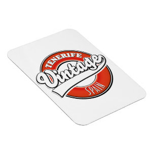 Tenerife Spanien Vintage Style Logo Magnet