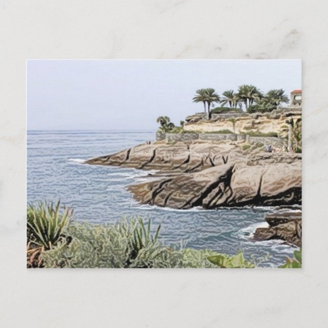 Teneriffa, gestrichen postkarte (Vorderseite)