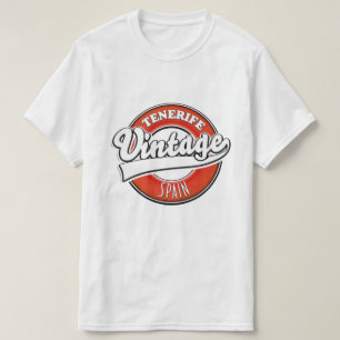 Teneriffa-Spacke-Logo im Vintagen Stil T-Shirt