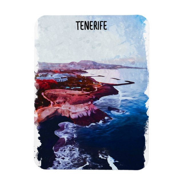 Teneriffa Spanien Küste Canarias Reisen Souvenir Magnet (Vertikal)