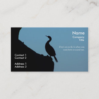 Tenez le carte de visite de Cormorant