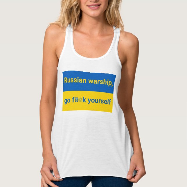 Tenez-Vous Avec Le Débardeur Des Femmes Ukrainienn (Devant)