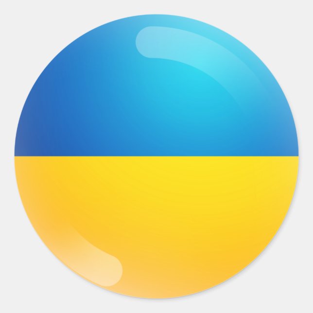 Tenez-Vous Avec L'Ukraine | Autocollant drapeau uk (Devant)