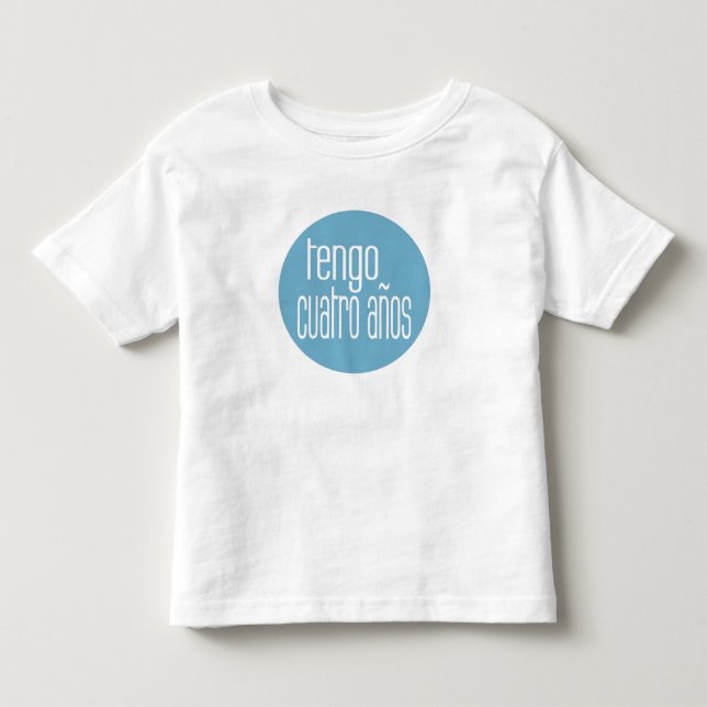 tengo cuatro años kleinkind t-shirt (Vorderseite)