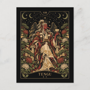 Tengu, Sternenlicht-Tarot-Kunst Postkarte