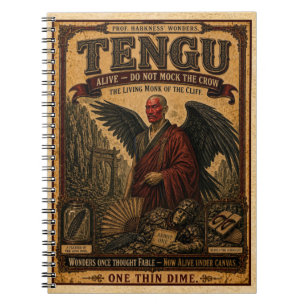 Tengu, Vintage-Zirkus-Monster Notizblock