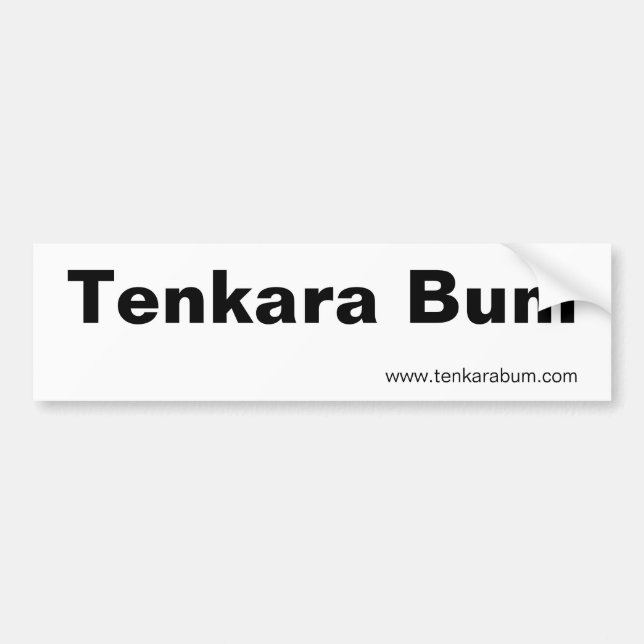 Tenkara Gammler, www.tenkarabum.com Autoaufkleber (Vorne)