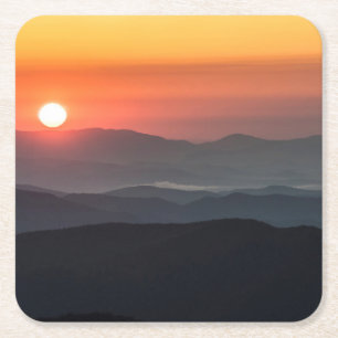 Tennant Mt, Gebiet Graveyard Fields, Sonnenaufgang Rechteckiger Pappuntersetzer