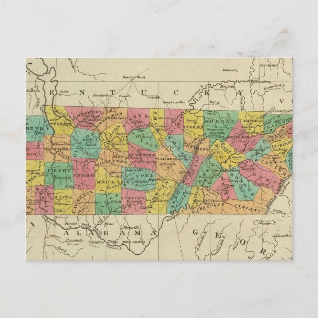 Tennessee 7 postkarte (Vorderseite)