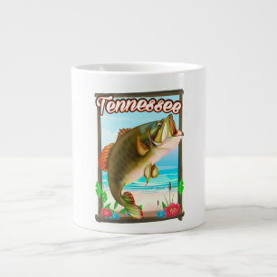 Tennessee-Anglerplakat. Jumbo-Tasse