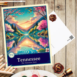 Tennessee | Anime Style Cel Schattenkarte Postkarte