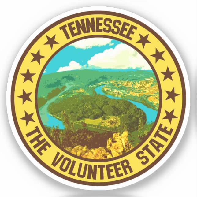 Tennessee Aufkleber (Vorderseite)