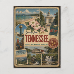 Tennessee Authentische Vintage-Postkarte Postkarte
