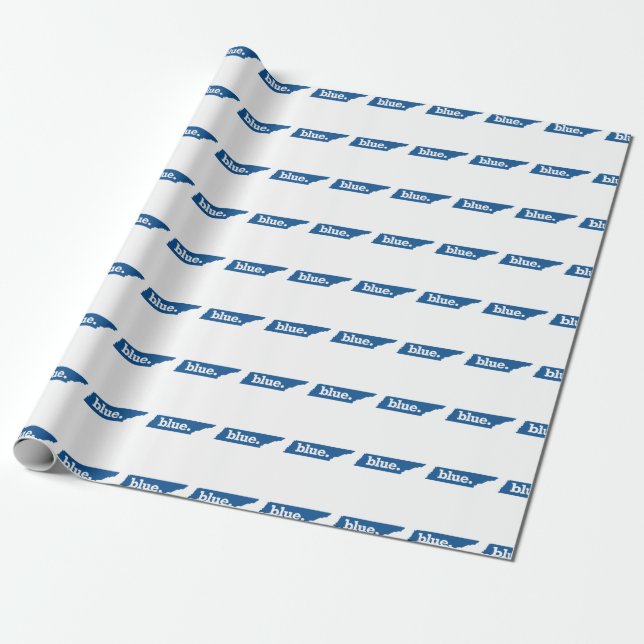 TENNESSEE BLAUER STAAT GESCHENKPAPIER (Ungerollt)