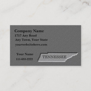 Tennessee Carte de visite en pierre sculptée