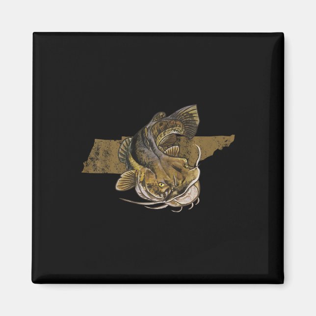 Tennessee Catfish Fisch Fisch Magnet (Vorne)