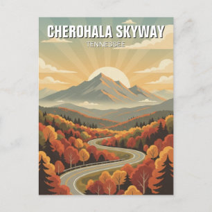 Tennessee Cherohala Skyway Souvenir Postkarte