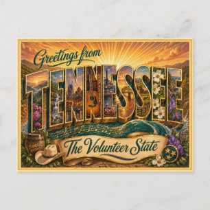 Tennessee d'antan Message de carte postale