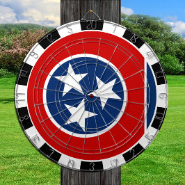 Tennessee Dartboard & Tennessee Flag / Spielbrett Dartscheibe