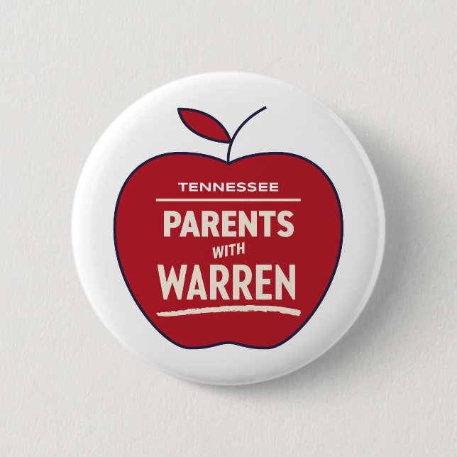 Tennessee-Eltern mit Elisabeth Warren Button (Vorderseite)