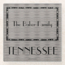 Tennessee Family Geschenke Glas Untersetzer