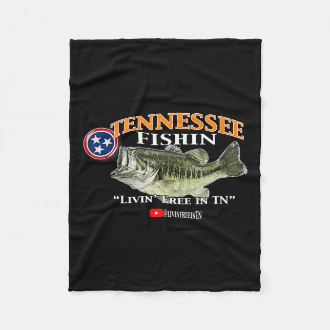 Tennessee Fishin Byb Hog Slab Fischen Fleecedecke (Vorderseite)
