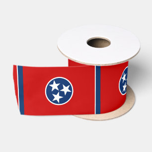 Tennessee Flag & America Staaten USA - Reise/Sport Satinband